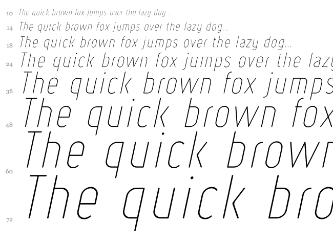 Ruler Volume font waterfall